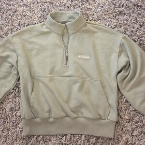 Columbia Women's Green Half-Zip Sweater